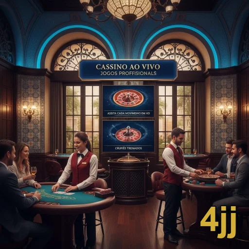Ilustração de Explore jogos ao vivo e slots no 4jj com segurança