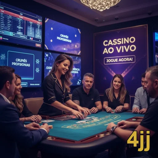 Ilustração de Explore jogos ao vivo e slots no 4jj com segurança