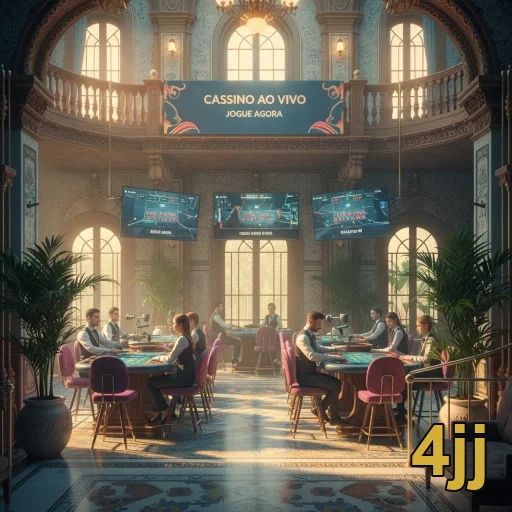 Ilustração de Acesse o cassino online 4jj com login rápido e seguro