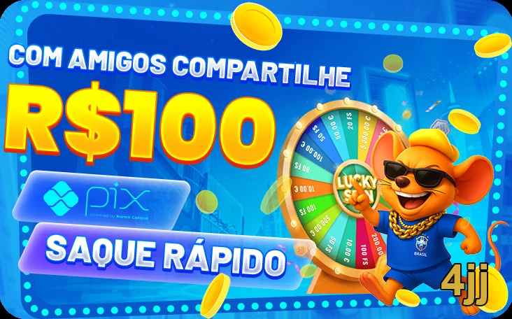 Ilustração de Explore as Ofertas VIP e Bônus no 4jj com Saques Rápidos